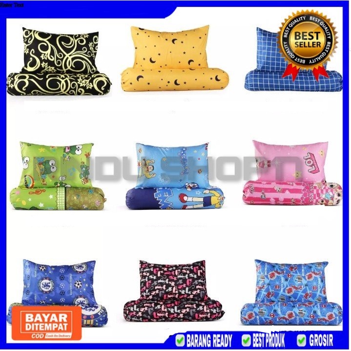 [RS]SARUNG BANTAL ATAU SARUNG GULING SATUAN MOTIF KARAKTER BAHAN LEMBUT HALUS