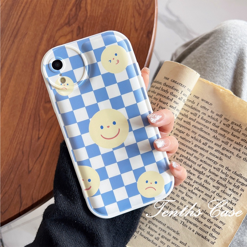 IPHONE Kompatibel Untuk Iphone14 13 12 11 Pro Max X XR Xs Max8 7 6 6s Plus SE 2020 Checker Emoticon Phone Case Soft Cover