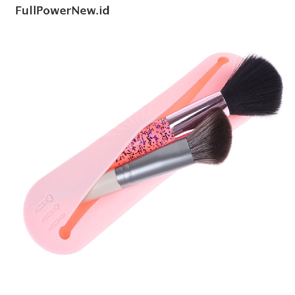 Power Tas Makeup Portable Makeup Brush Pouch Organizer Kosmetik Silikon Untuk Travel ID