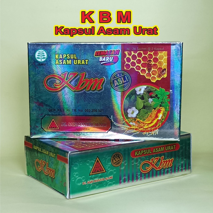 

Kapsul KBM Obat Herbal Asam Urat Asli Original ASLI