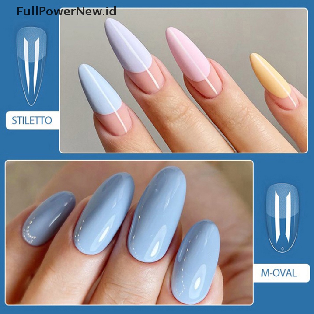 Power20/22/24pcs Nail Gel Quick Building Mold Tips Nail Bentuk Ganda Alat Ekstensi ID