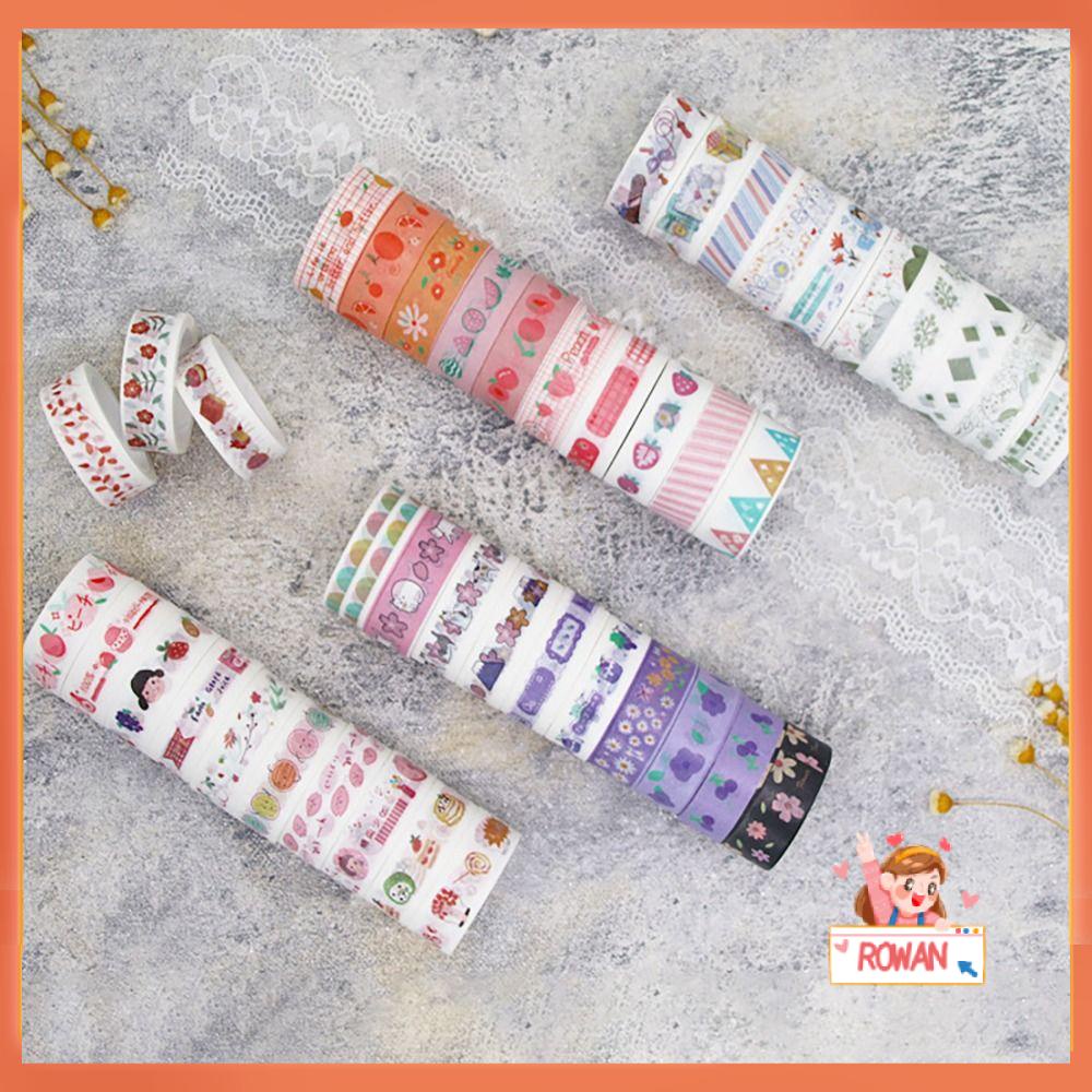 R-flower 60Rolls/Set Washi Tape Baru Kualitas Tinggi Gadis Hati Kecil Segar Kreatif Alat Tulis INS DIY Bahan