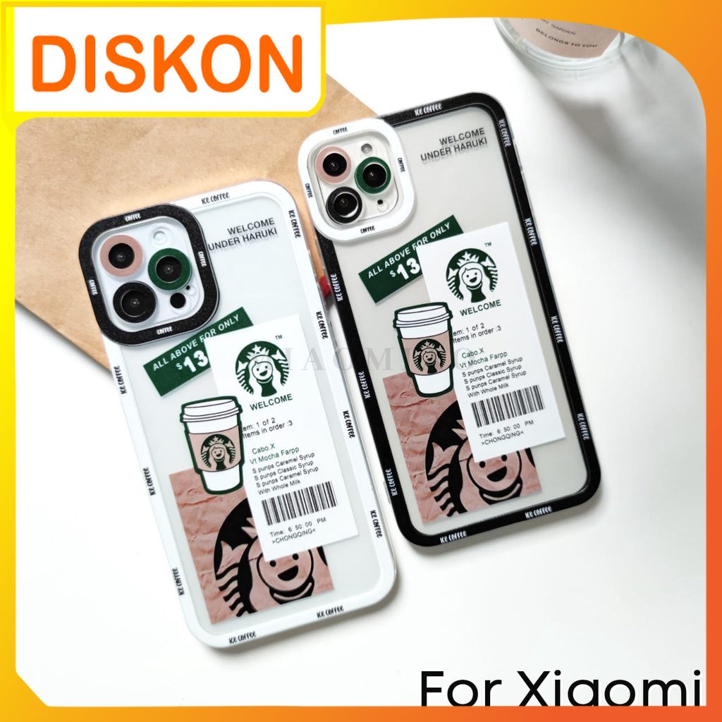 Softcase Casing Case Motif STARBUCKS For HP XIAOMI & REDMI 8 8A 9 9A 9C 9T 10 NOTE 8 NOTE 8 PRO NOTE