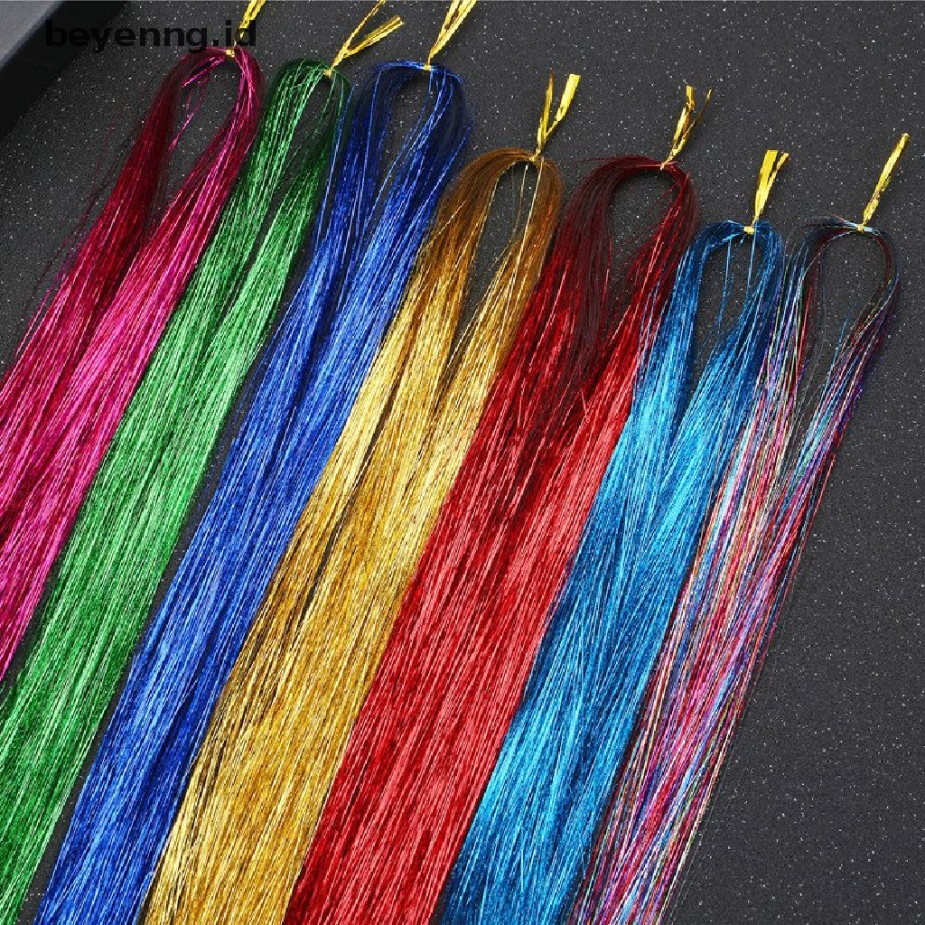 Beyen 200helai Horaphic Sparkle Rambut Ekstensi Perada Dazzles 90cm Wanita Hippie ID