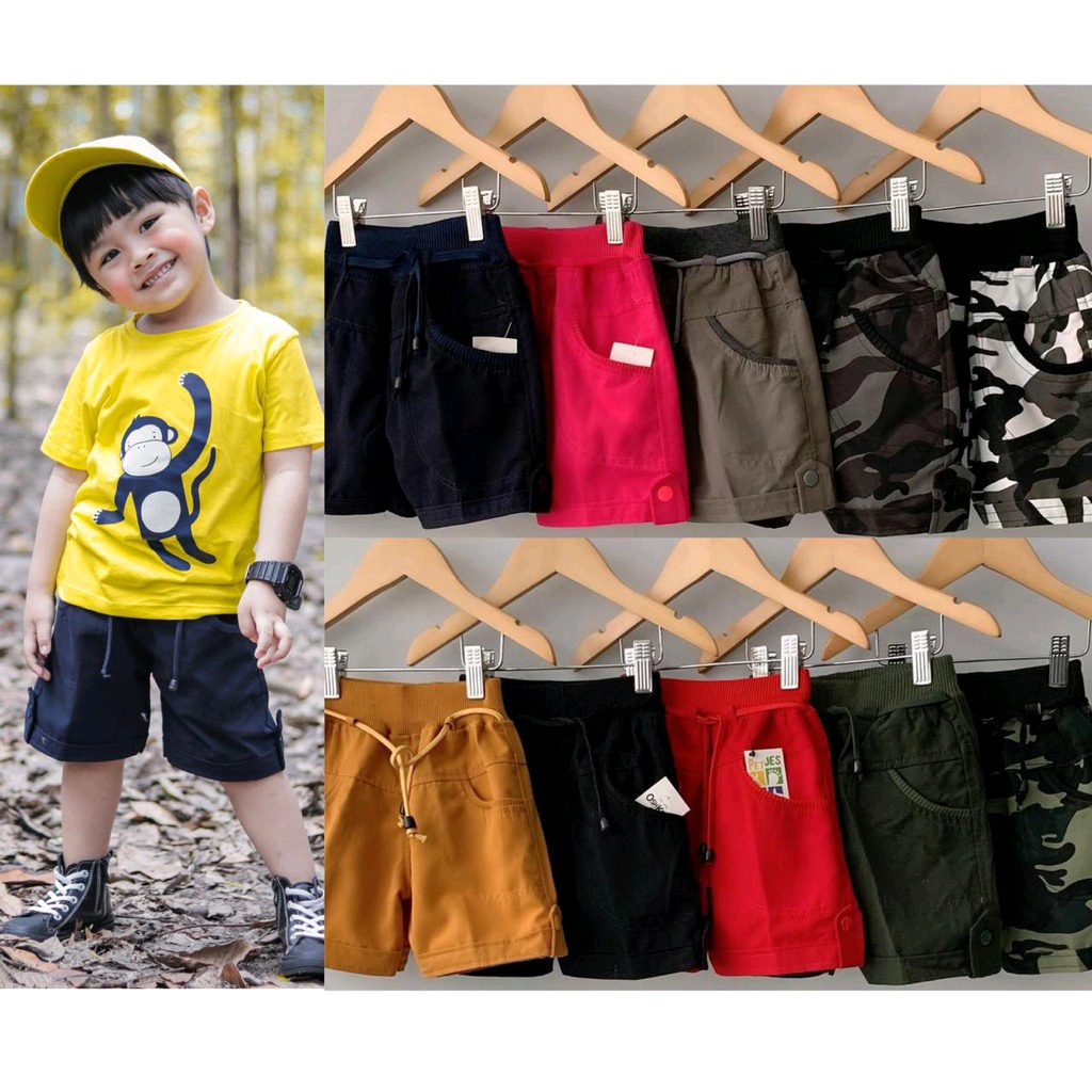 Celana Pendek Anak Laki Laki dan Perempuan Unisex 1 2 3 tahun Tebal Candy Pants