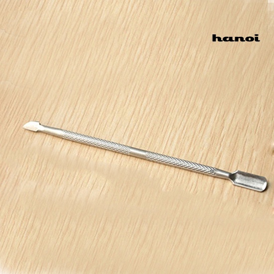 Hi * Stainless Steel Cuticle Nail Pusher Remover Double Ended Pedicure Manicure Tool