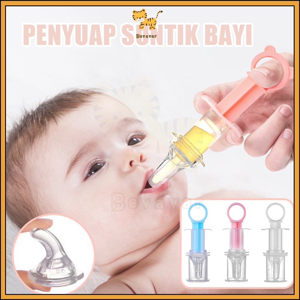 ID BEVAVAR Penyuap Suntik Bayi/dropper obat madu untuk bayi / dropper bentuk dot nipple/alat minum o