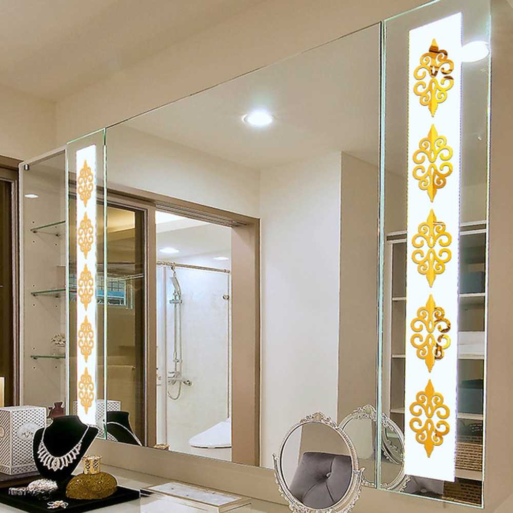 (BISA COD) FTIHSHP SOLEDI Sticker Dekorasi Dinding Mosaic Mirror Acrylic 10 PCS - SL01