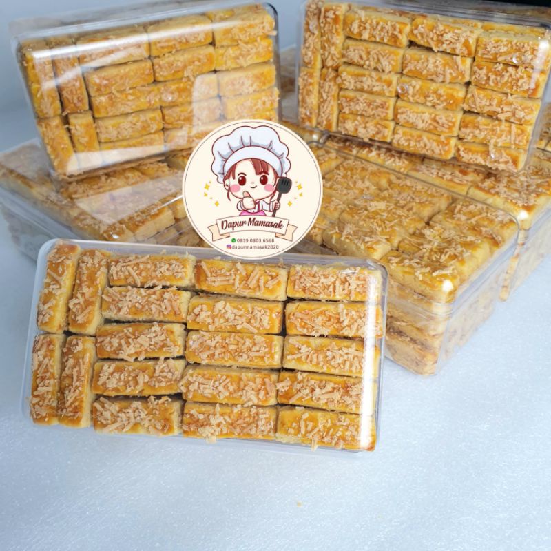 

MURAH MERIAH DM - Kue Kastengel Wisman / Kue Kering / Kue Keju Castangel Gurih Kue Kastangel Enak Kue Kering