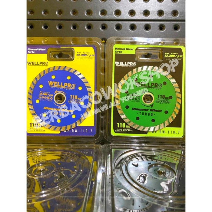 WELLPRO Turbo Diamond Saw Blade Satuan 110X7mm New Item Termurah