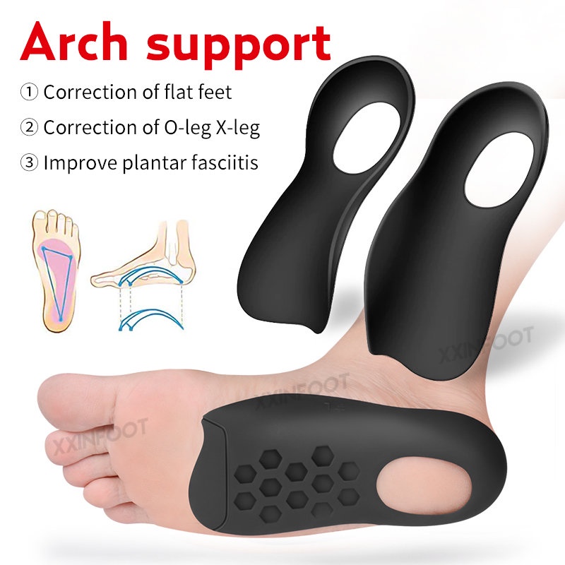 Unisex Flatfoot Orthotics Cubitus Varus Bantalan Kaki Ortopedi Bantalan Kaki Berbentuk O Bantalan Perawatan Sol