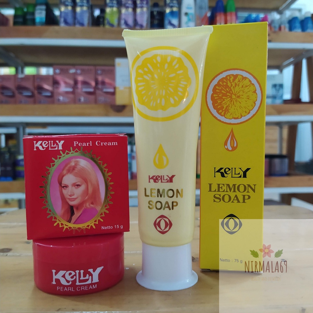 Paket Kelly 2 in 1 Lengkap/Kelly Cream + Kelly Lemon soap/paket pembersih wajah kely/keli cream/Kell