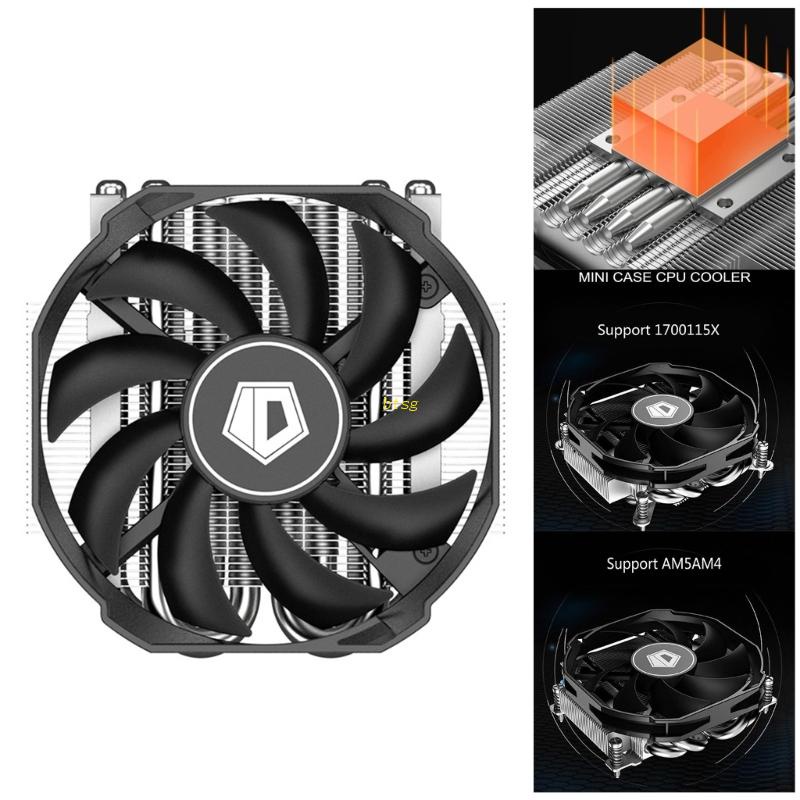 Bt ID-Cooling IS-30 Low Profile 30mm Ultra-slim CPU Radiators4 Heatpipe Cooling Fan Untuk Intel/ AMD Aksesori Komputer