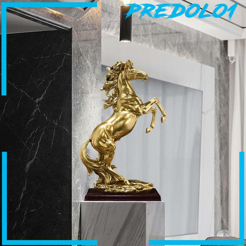 [Predolo1] Standing Horse Statue Ornament Patung Kuda Besar Untuk Lemari Rak Meja