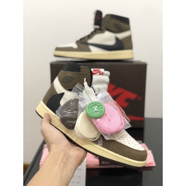 Sepatu Nike Air Jordan 1 Retro High Travis Scott BNIB