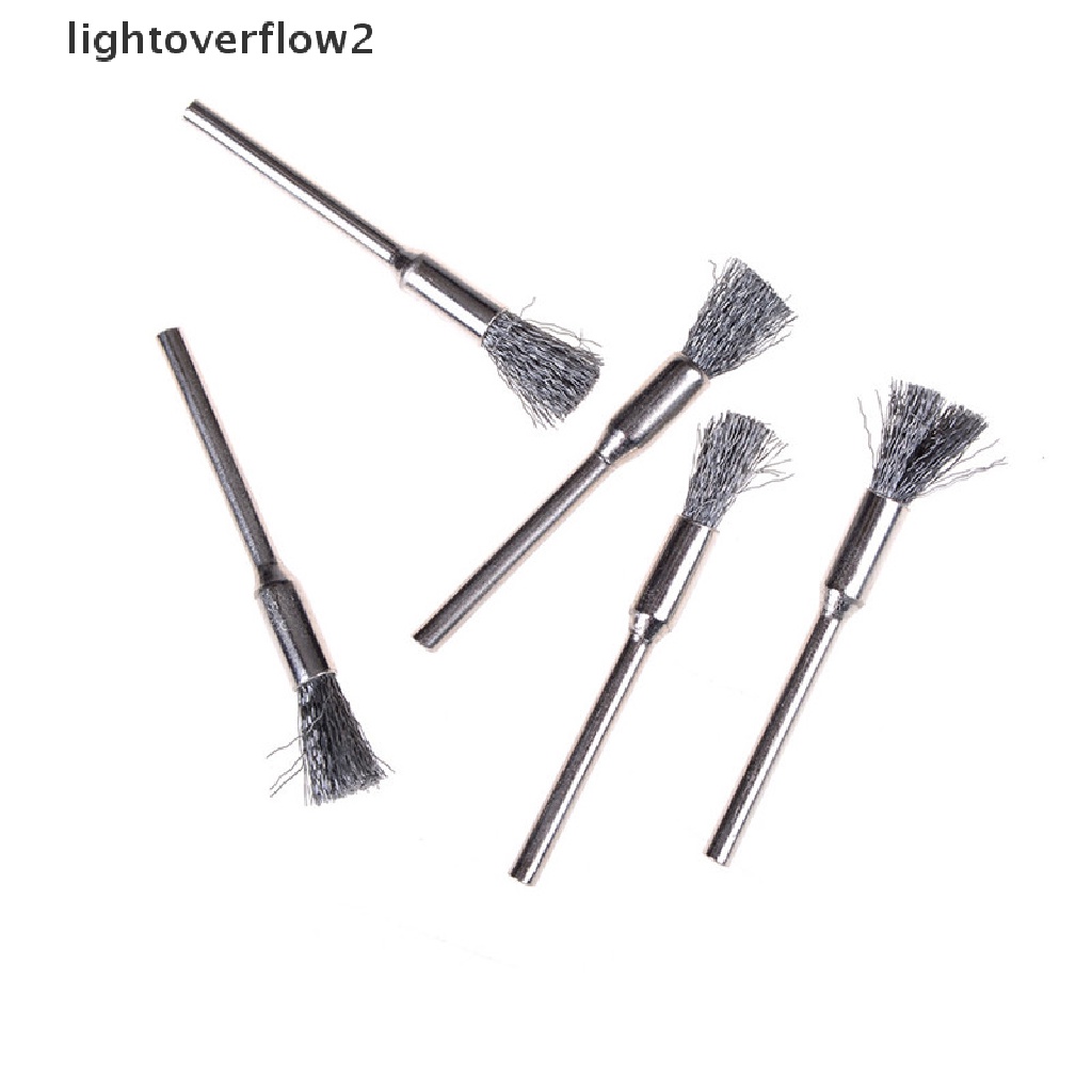 [lightoverflow2] 1pc Steel Wire Brushes rotary tools polishing accessories for mini drill   [ID]