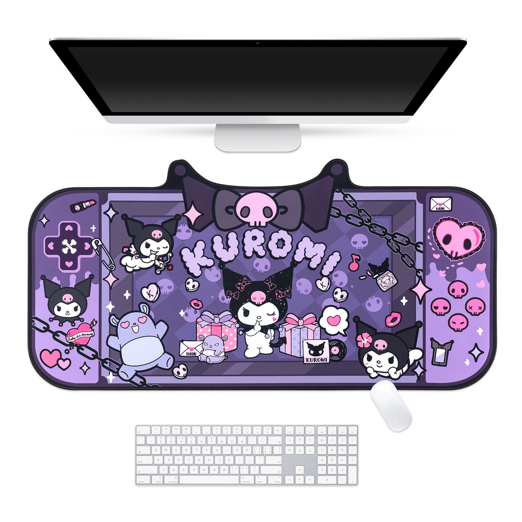 Kawaii Sanrio Large Mouse Pad Kuromi Cute Cartoon Waterproof Student Writing Desk Mat Placemat Bedroom Decoration Children Gift