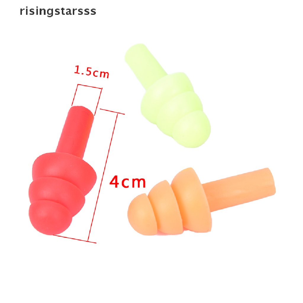 Rsid Span-new 10pasang Penyumbat Telinga Renang Silikon Lembut Anti-Noise Ear Plug Jelly