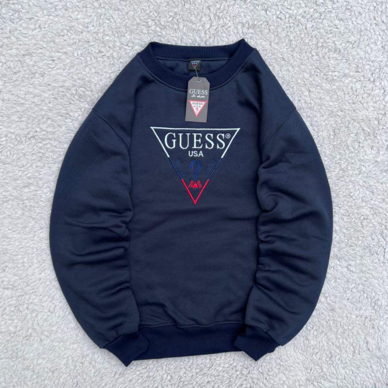 Crewneck Guess Bordier - Sweater Pria terbaru - Sweater Distro