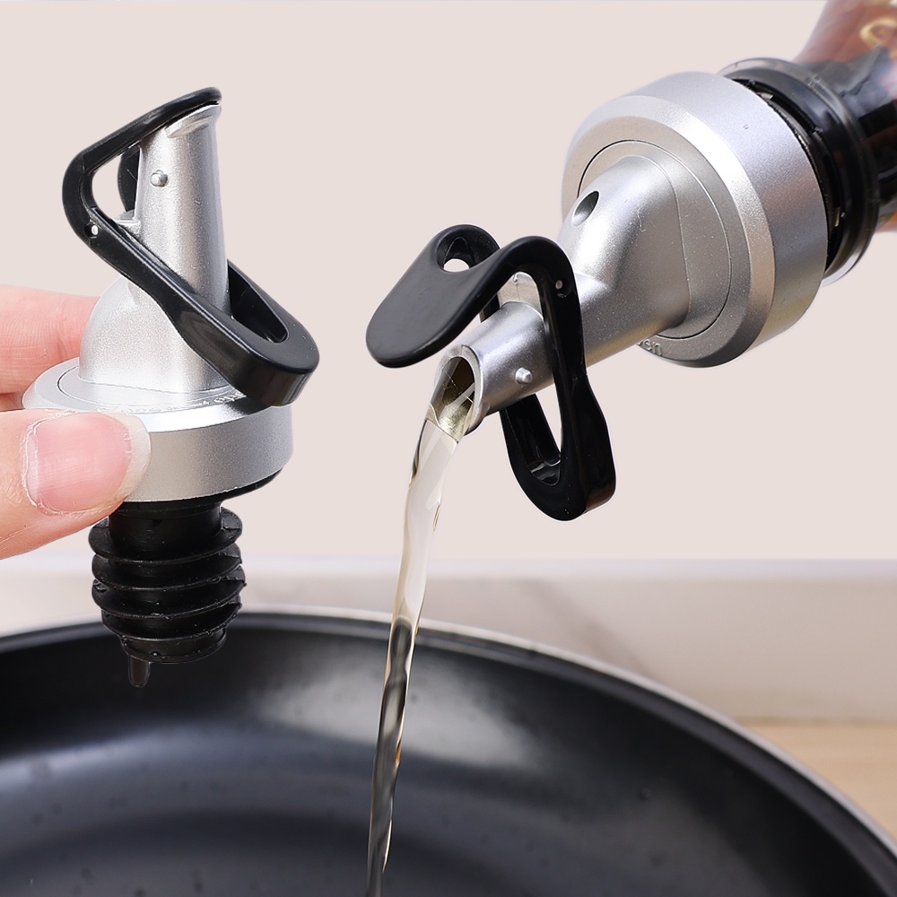 Dapur Anti Bocor Otomatis Clamshell Oil Nozzle/Seal Silicone Wine Dispenser/Rumah Tangga Kreatif Kecap Cuka Bumbu Botol Stopper Tutup