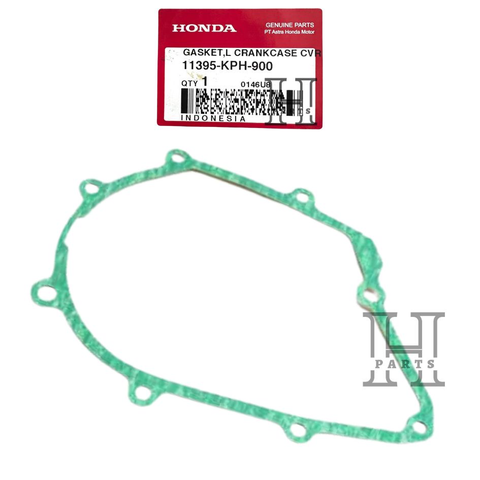 PAKING BAK MAGNET KIRI GASKET L CRANKCASE COVER KHARISMA SUPRA X 125 KARBURATOR FI 11395-KPH-900 ASLI ORIGINAL AHM HGP HONDA