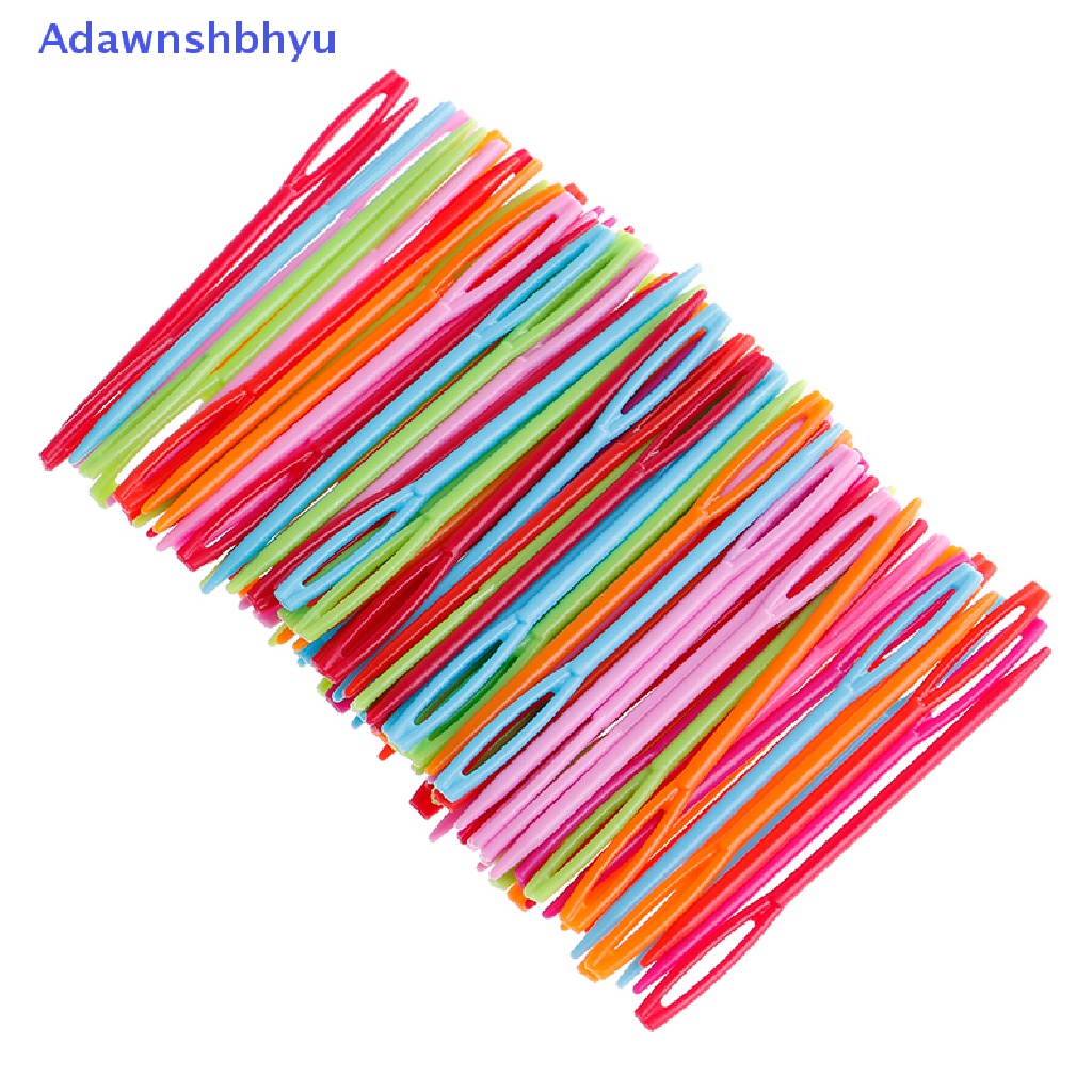 Adhyu 100Pcs 7cm Plastik Knitg s Crochet Hooks Tapestry Wol Benang s DIY 20pcs 7cm Plastik Knitg s Crochet Hooks Tapestry Benang Wol s DIY  Hook Kaitan Knitg s Plastik 7cm Tahan Lama