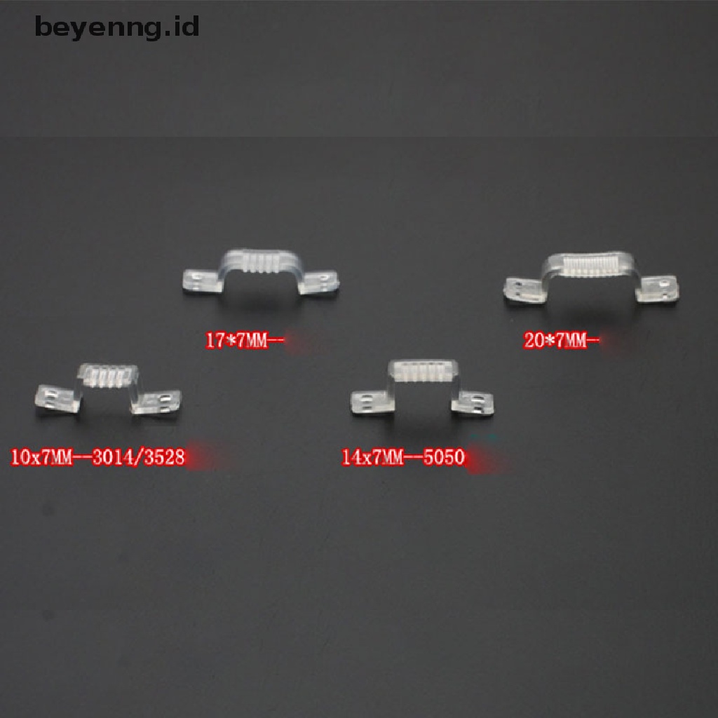 Beyen Klip Pengikat Lampu Strip LED Flexible Moung Fixer Untuk Memperbaiki LED Strip Clip ID