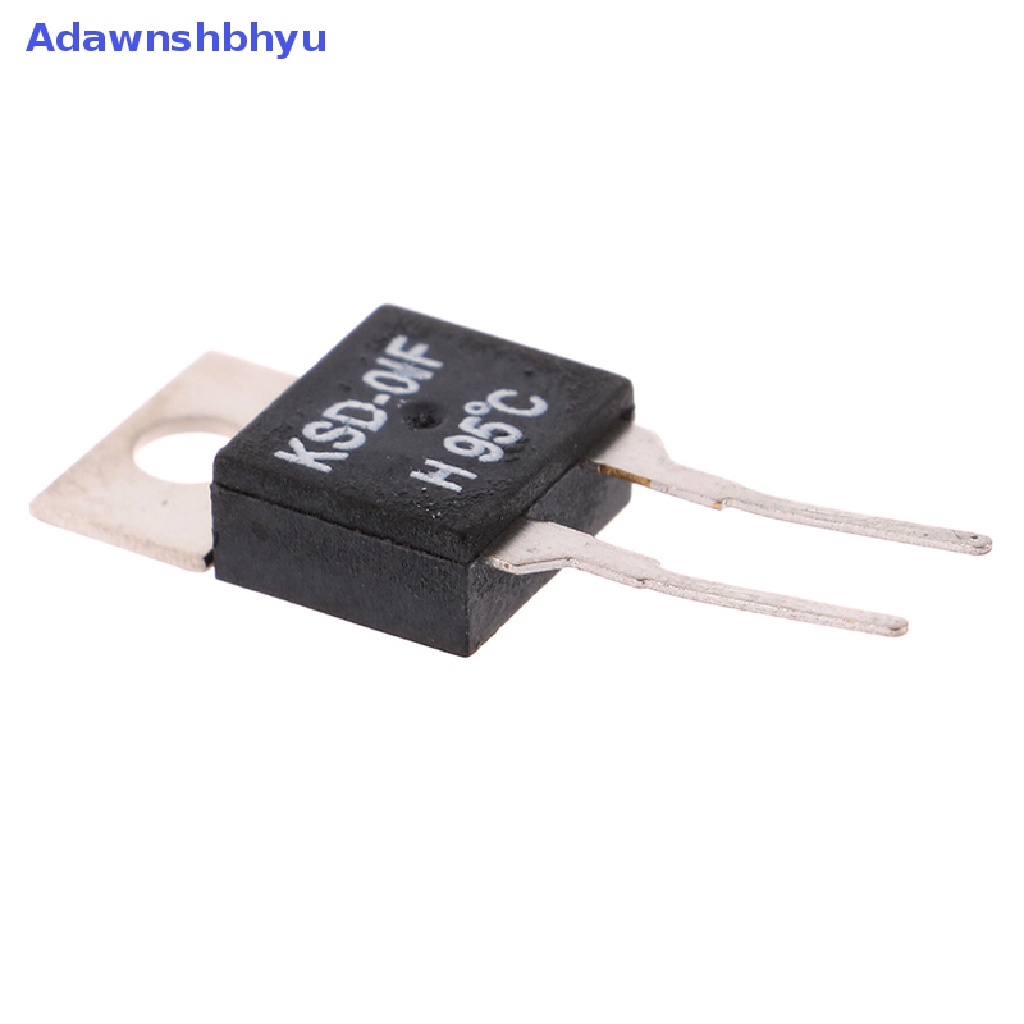 Adhyu 2Pcs Termostat Sensor Suhu Thermal Switch Biasa Terbuka KSD-01F 95degc ID