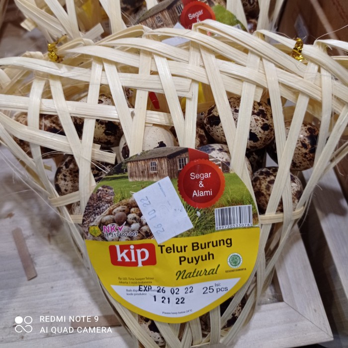 

Kip Telur Burung Puyuh isi 25pcs