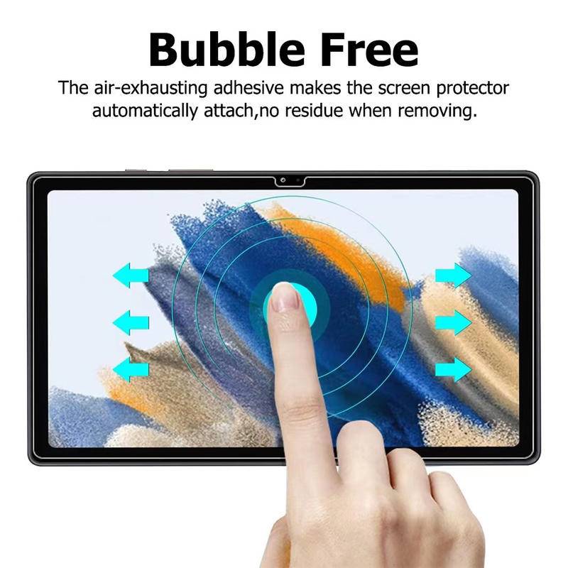 Untuk Samsung Galaxy Tab S8 S7 Plus Ultra S6 A7 Lite A8 S5e T505 T225 X205 Pelindung Layar Tablet Fingerprint HD Tempered Glass Film Untuk Samsung Tab A 8.0 8.4 10.1 10.5 P355 T355