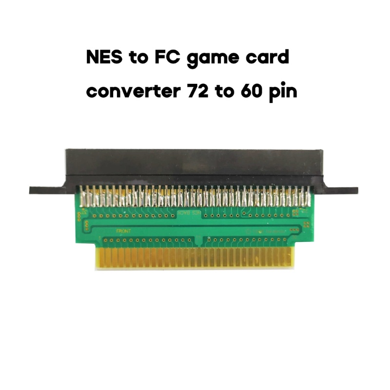 Adaptor Slot Kartu btsg 72pin Ke 60pin Adapter Untuk Kartu NES Ke Untuk Converter Konsol Game FC Aksesoris Gaming Portabl