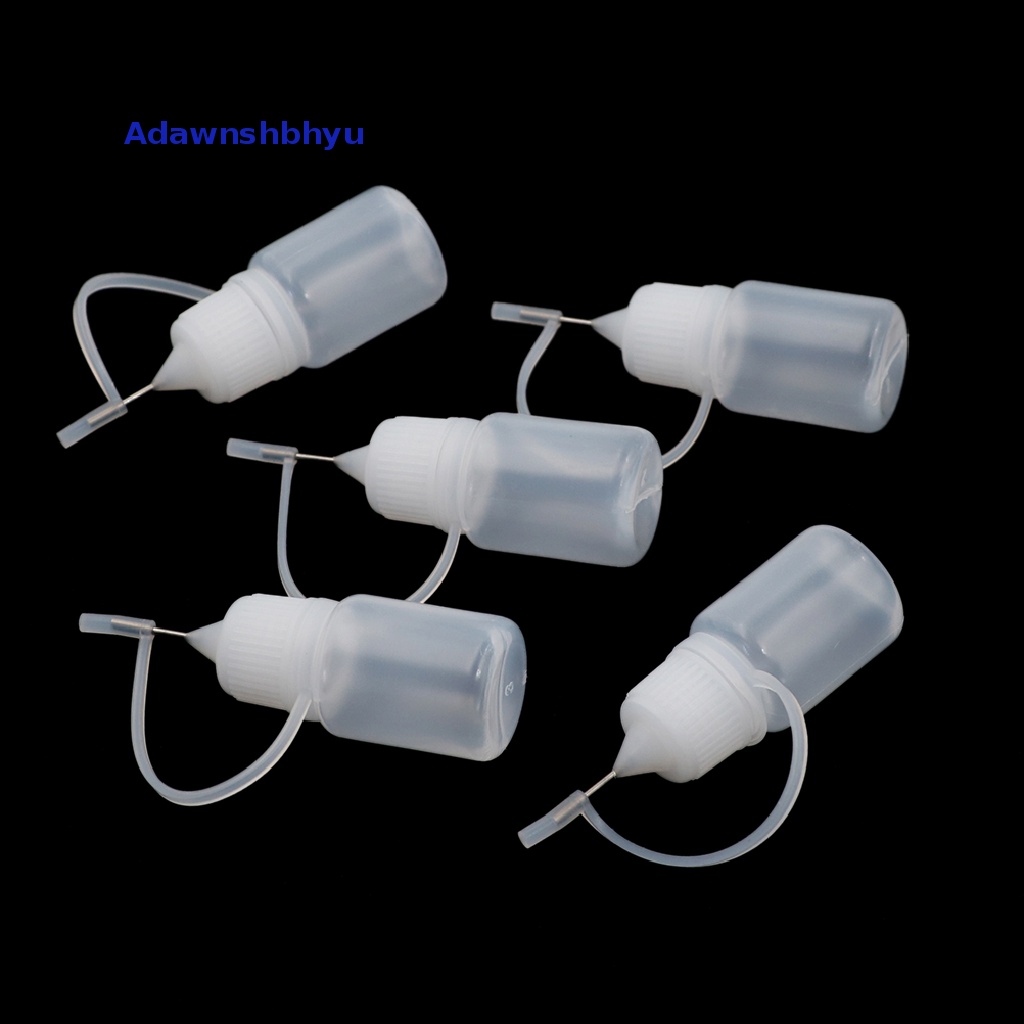 Adhyu 5pcs Tip Botol Pipet Cair Kosong Dapat Diperas Plastik 5ml ID