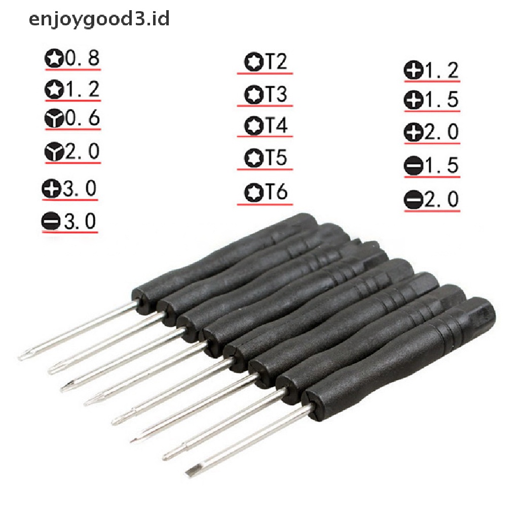 【Rready Stock】 16Pcs Kit Screwdriver Set Eyeglasses Watch Mobile Phone disassembly tool Set Accessory （ID）