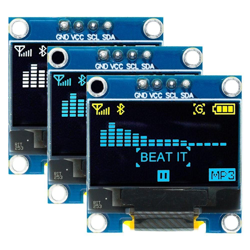 Modul Display OLED Populer Putih/Biru/Kuningbiru12864 128X64 4Pin IIC I2C SPI Serial