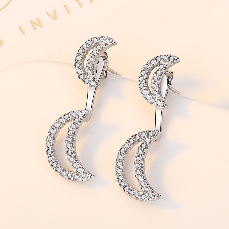 Anting Temperamen Baru925 Perak Jarum Eropa Dan Amerika Angin Dingin Anting Bulat Korea fashion Temperamen Anting Permen Perhiasan