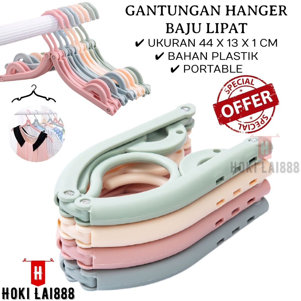 [HKL] Hanger Baju Lipat / Hanger Baju Magic / Gantungan Baju Magic / Gantungan Baju Lipat