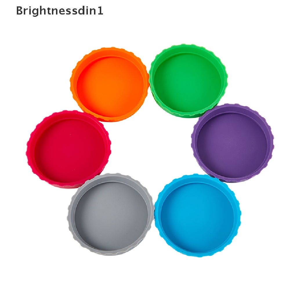 [Brightnessdin1] 1pcs Soda Lid Cover Multiwarna Pelindung Kaleng Minuman Silicone Can Cover Tutup Botol Bir Tin Can Soda Coke Cap Boutique