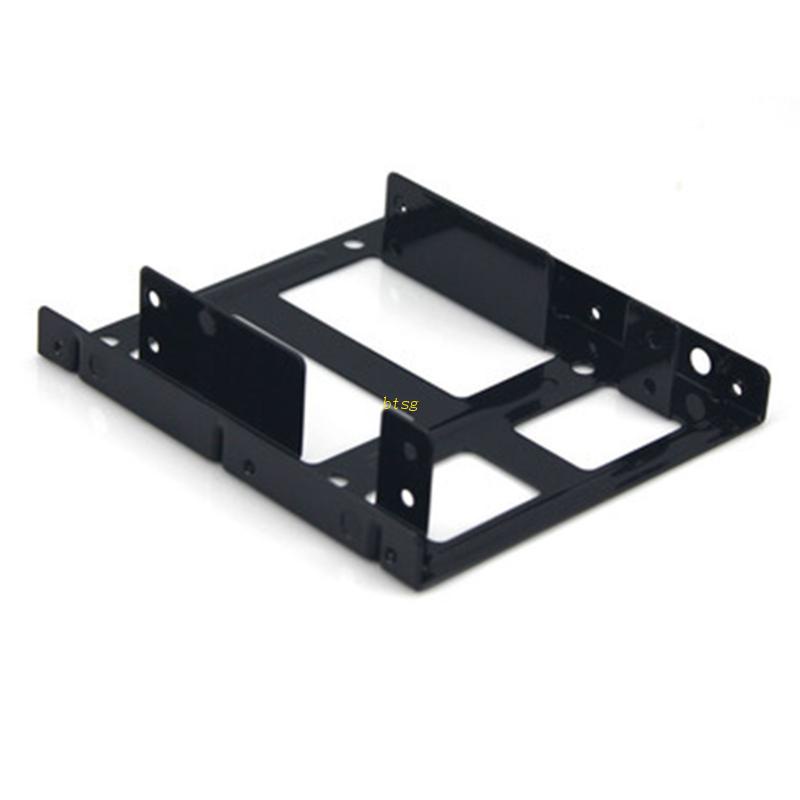 Bracket Hardisk btsg 2.5 3.5 Hitam Metal Hard Disk Shelf Desktop Nampan HDD Eksternal