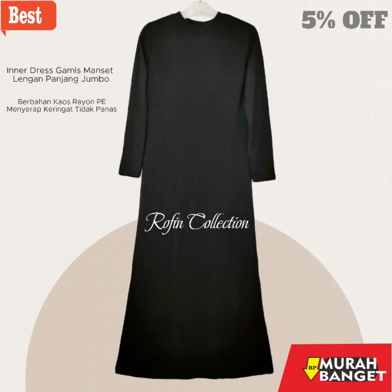 Tren baju lebaran wanita 2023- GAMIS MANSET LENGAN PANJANG JUMBO DALEMAN GAMIS JUMBO