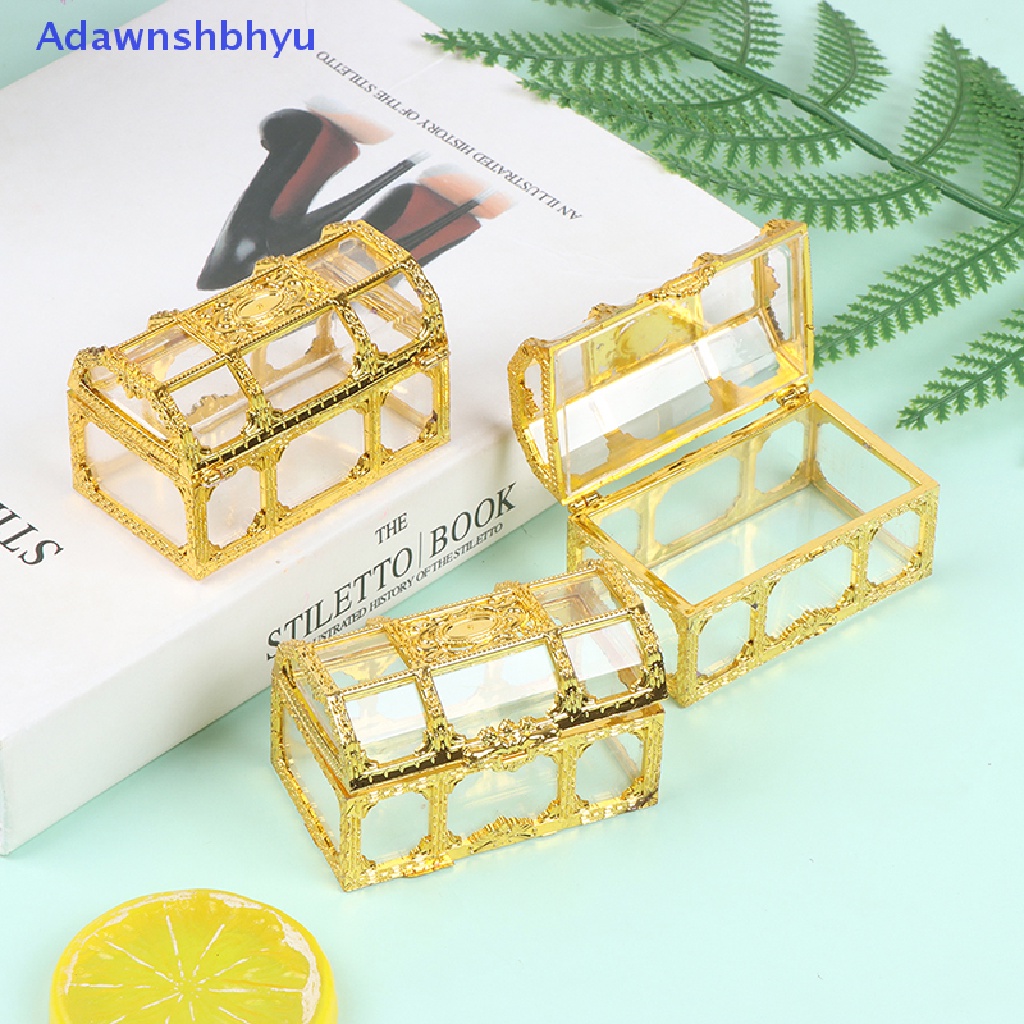 Adhyu 1:12 Dollhouse Miniature Storage Box Treasure Chest Simulation Furniture Model ID