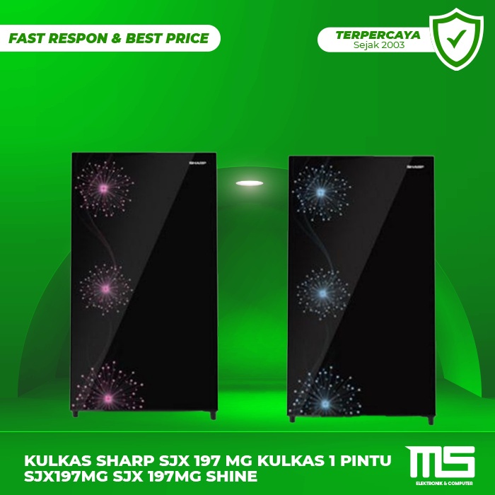 KULKAS SHARP SJX 197 MG KULKAS 1 PINTU SJX197MG SJX 197MG SHINE