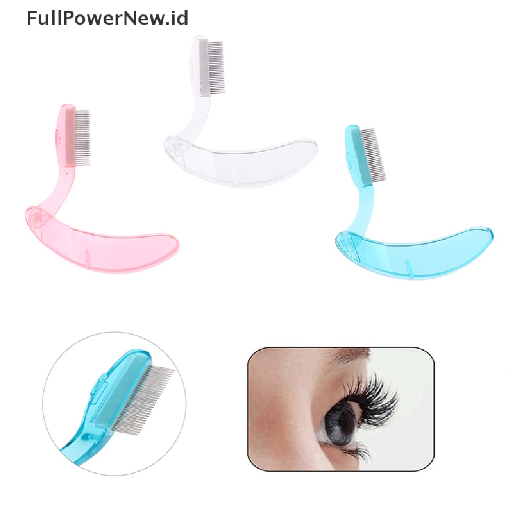 Power 1Pcs Sisir Alis Lipat Pemisah Bulu Mata Alis Eyelash Grooming Brush ID