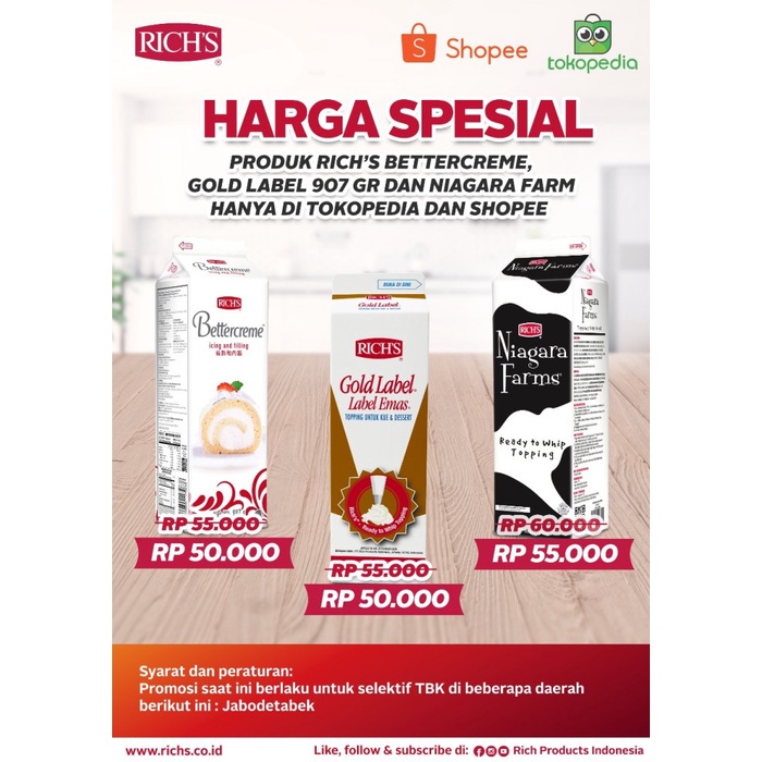 

PROMO HARGA SPESIAL Rich Gold Label 907ml (GRAB/GOJEK ONLY)