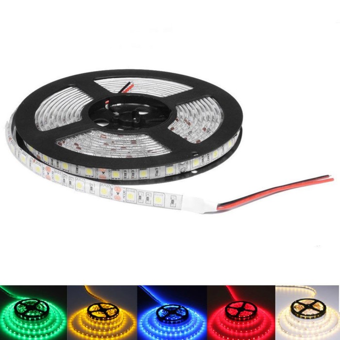 Led Strip Flexible 5050 12V 5M SMD - Putih, 5