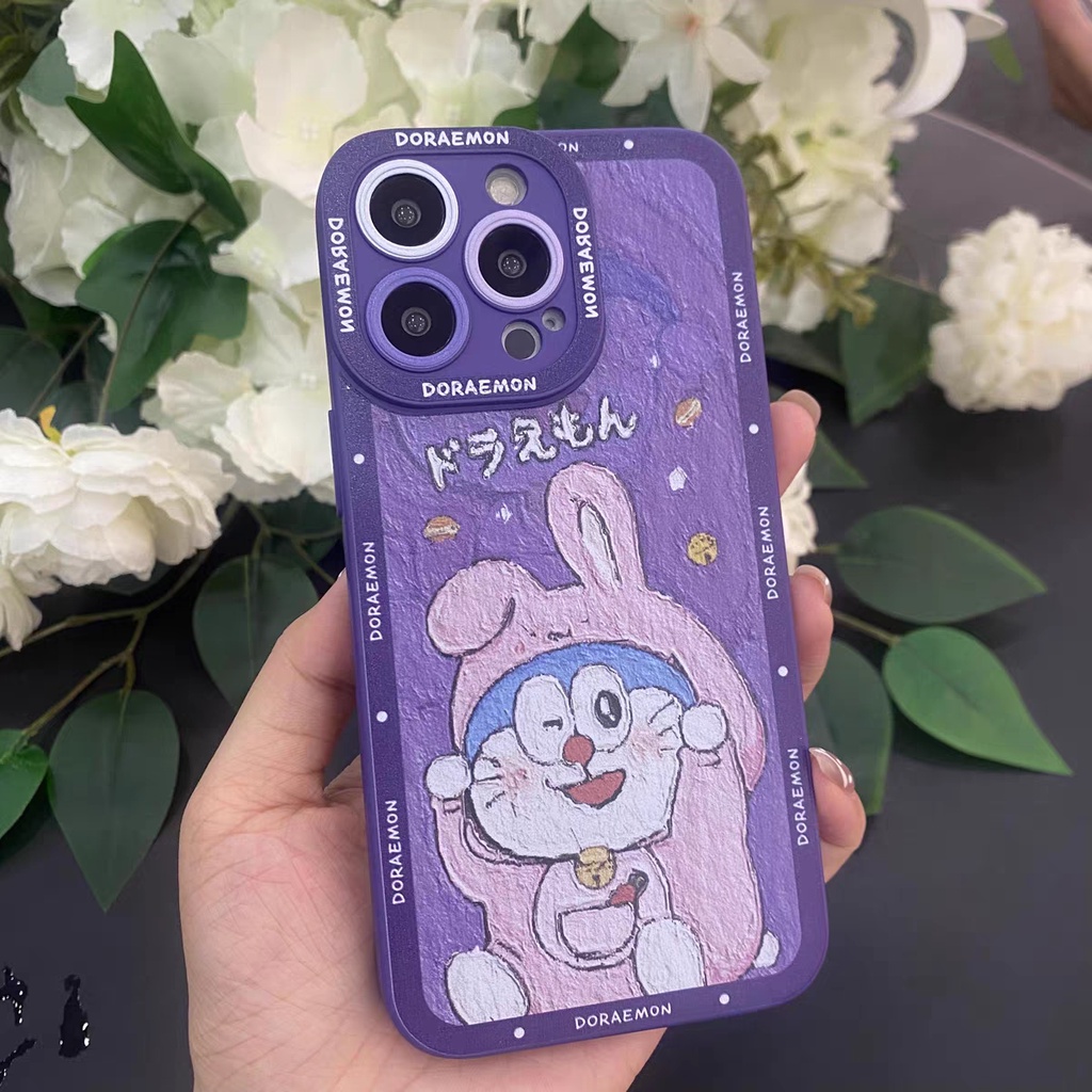 IPHONE Ins Pola Kartun Cocok Untuk Iphone14 14pro 14plus 13 13pro 13prm iPhone12 7Plus 8Plus Xr XS 13 Pro Max Empat Sudut Casing Ponsel Tahan Guncangan