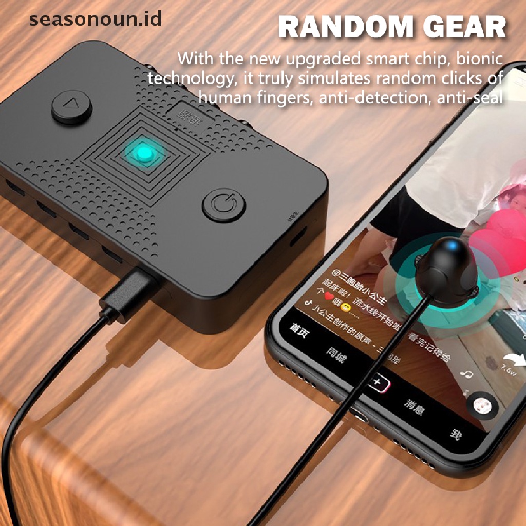 Seasonoun 2in1 3in1 Mute Layar Telepon Auto Clicker Physical Like Linker Snap Up Tool.