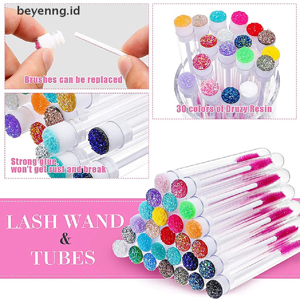 Beyen Reusable Eyebrow Brush Extension Sikat Bulu Mata Tahan Debu Yang Dapat Diganti ID