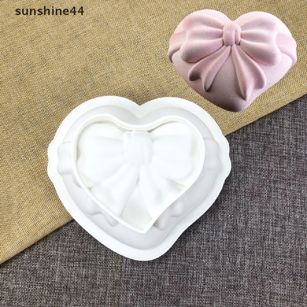 Sunshine Cute Knot Bow Cetakan Silikon Lembut Fondant Resin Art Mould Kue Pastry Tools ID