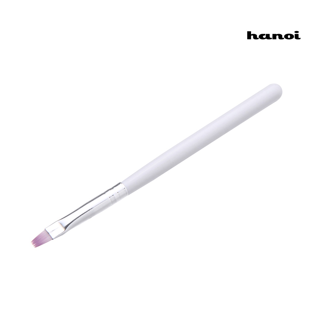 Hi * Kepala Datar Polandia Lukisan Menggambar Nail Art Brush Pen DIY Manicure Alat Kecantikan