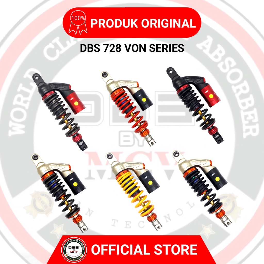 [ BISA COD ] Shock Tabung DBS 728 VON SERIES GENIO BEAT VARIO SCOOPY MIO J GT M3 FINO XEON SOUL GT125 FAZZIO XRIDE LEXI FREEGO